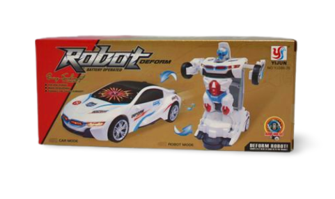 AUTO ROBOT TRANSFORMERS 2W1 PODŚWIETLANY Z DŹWIĘKIEM E1162 EMAJ