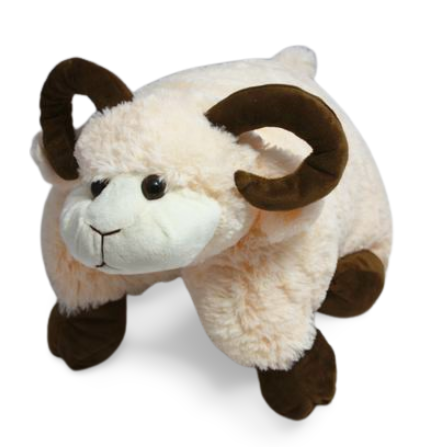 PODUSZKA OWCA BARAN 2W1 Z ROGAMI NAPIS 70CM E1875 EMAJ