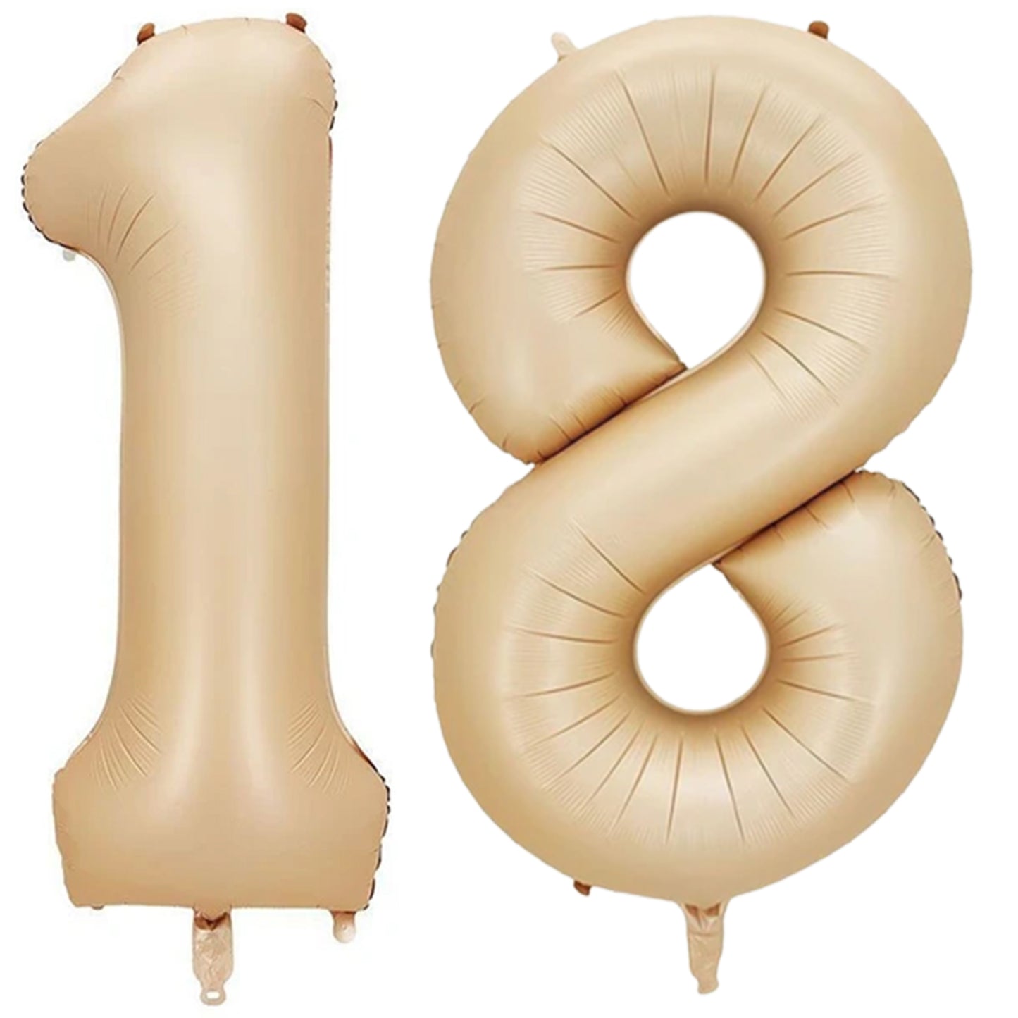 BALONY ZESTAW 100CM NA OSIEMNATKĘ 18-TKA MAT CIELISTY I KREMOWY EMAJ