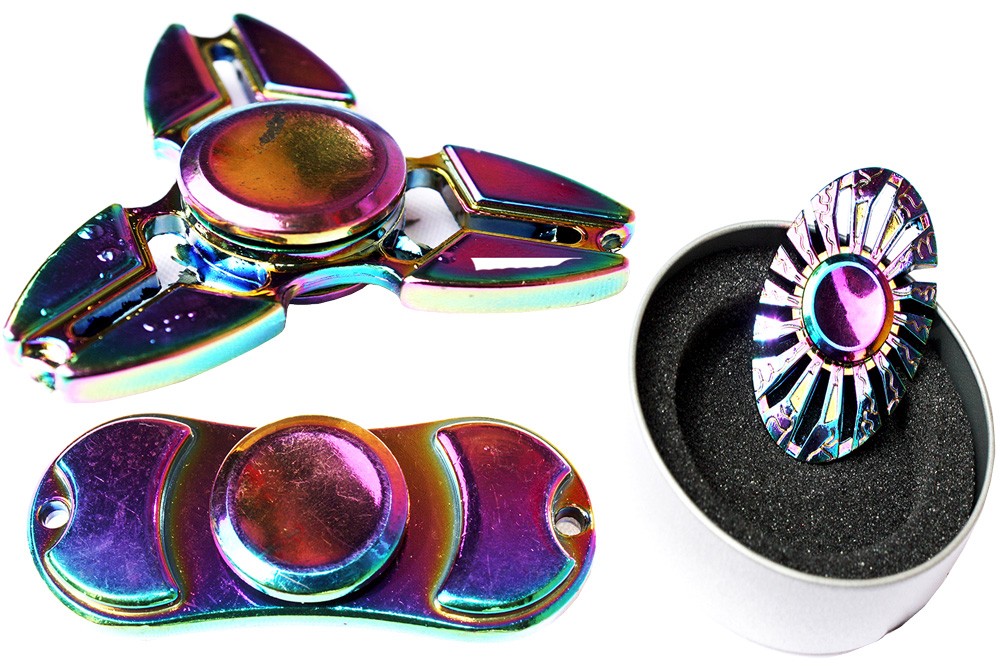 SPINNER SPINER NA RĘKĘ HAND FIDGET METAL POŁYSK NEW DESIGN EMAJ