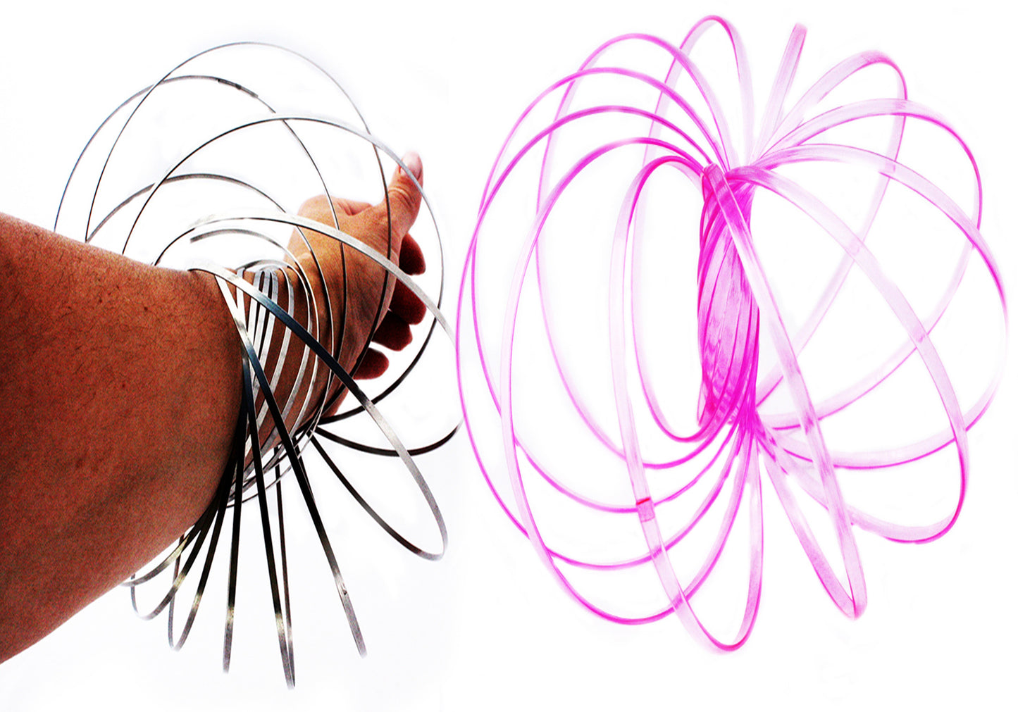 SPRĘŻYNA BRANSOLETKA PLECIONE KOŁA RING MOVING 18 CM E0611 EMAJ