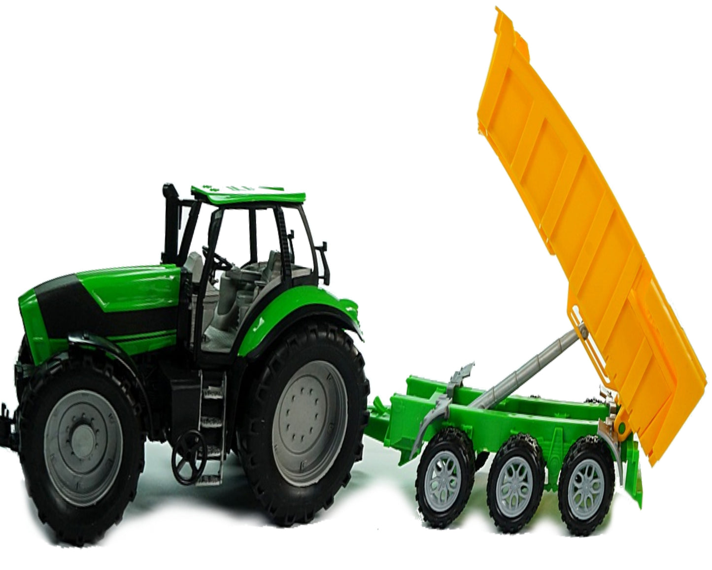 TRAKTOR Z PRZYCZEPĄ-WYWROTKĄ 55CM E0664 EMAJ