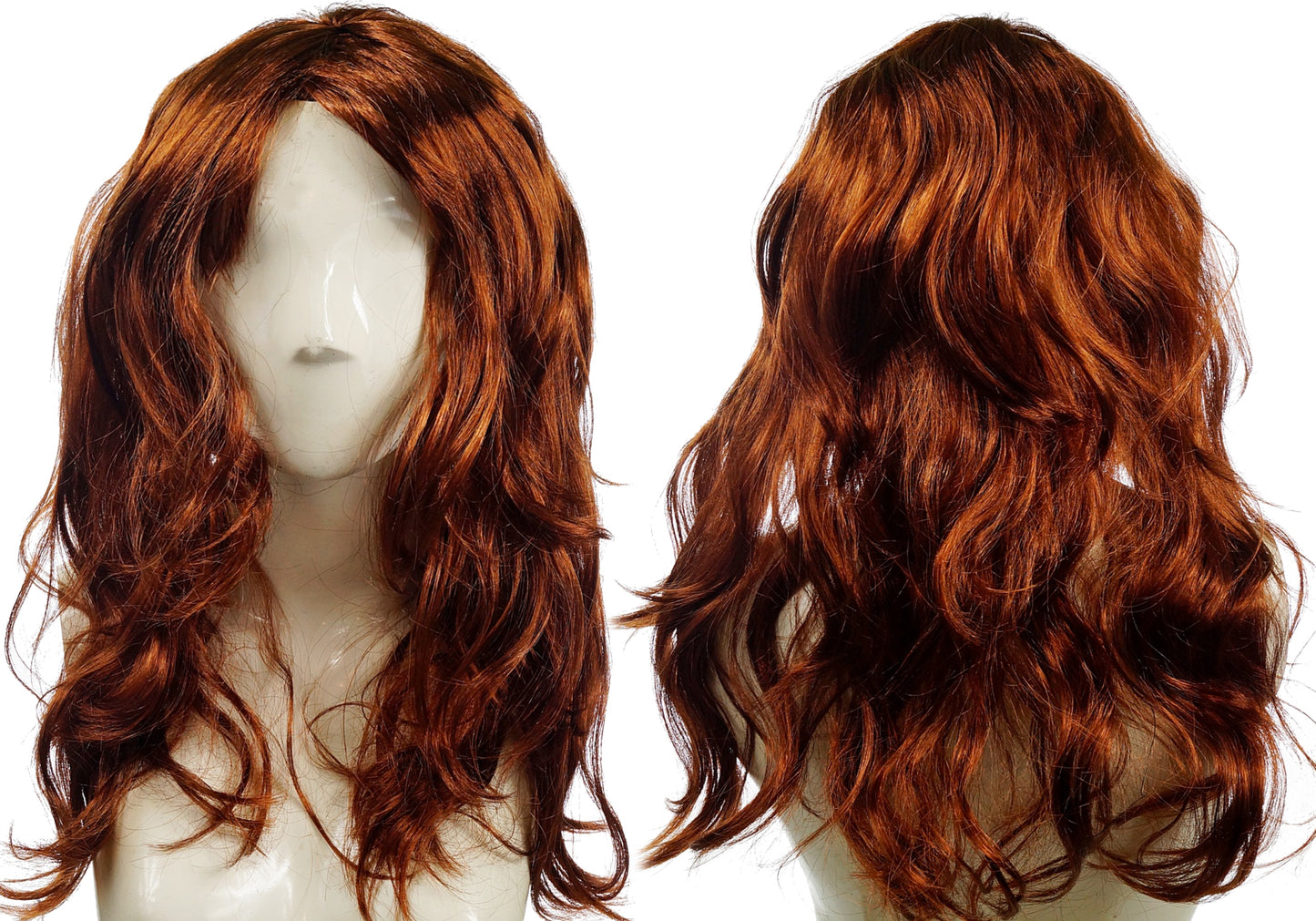 PERUKA BRĄZOWA DŁUGA WŁOSY NA IMPREZĘ KAWALERSKI E0126-11 EMAJ