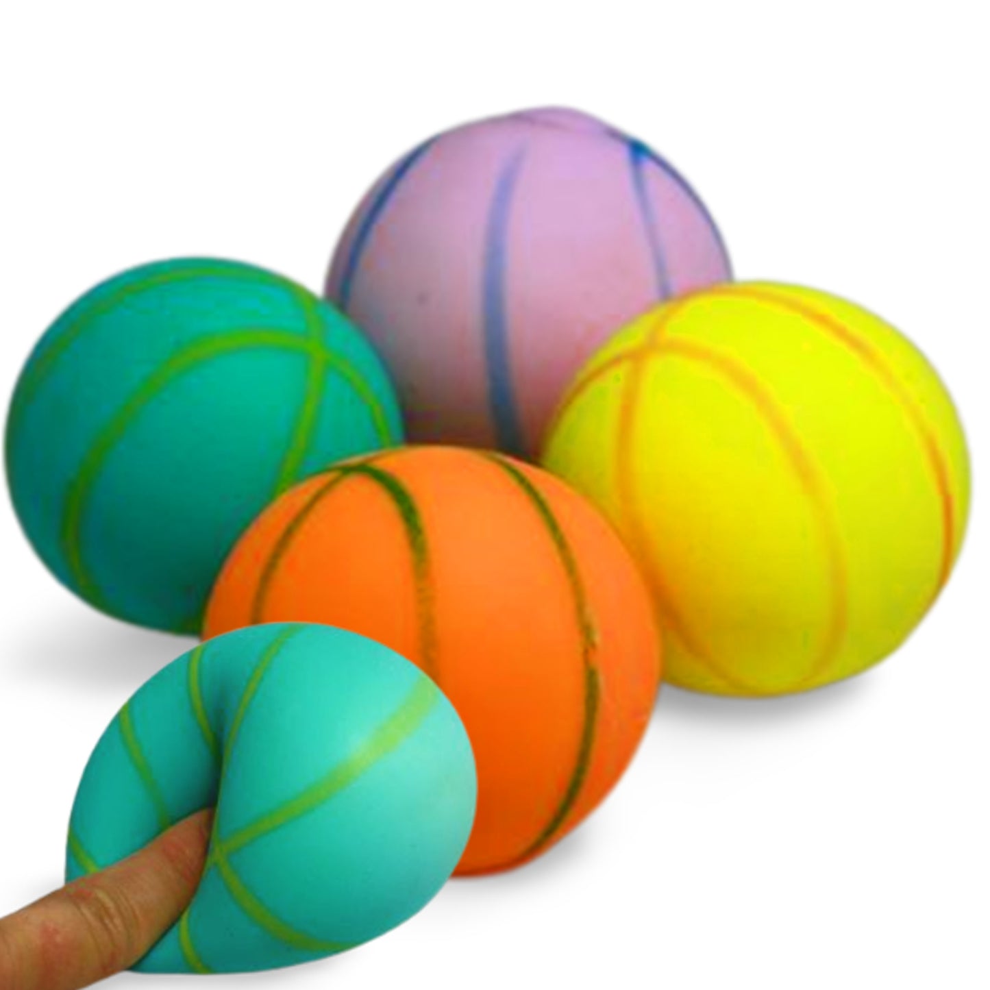 GNIOTEK PIŁKA KOSZYKÓWKA 6CM ANTYSTRESOWY GNIOTEK E1107 EMAJ