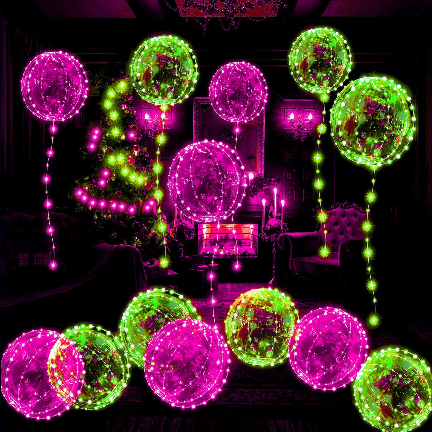BALON LED JEDNOLITY KOLOR BALONY LEDOWE 4 KOLORY EMAJ