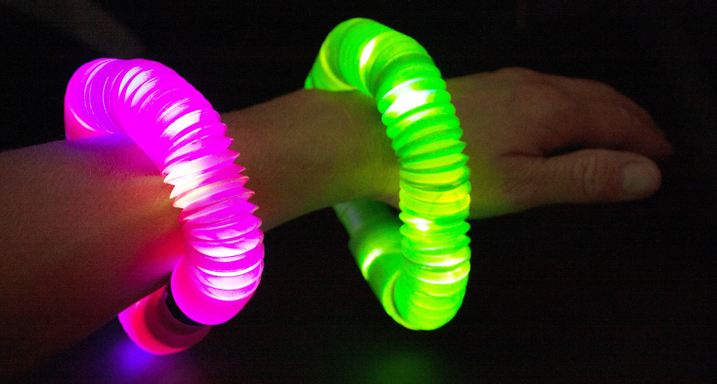 POPPIT TUBE LED MOCNE ŚWIATŁA LEDOWE 20CM MIX KOLOR GADŻETY ŚWIECĄCE E1367 EMAJ