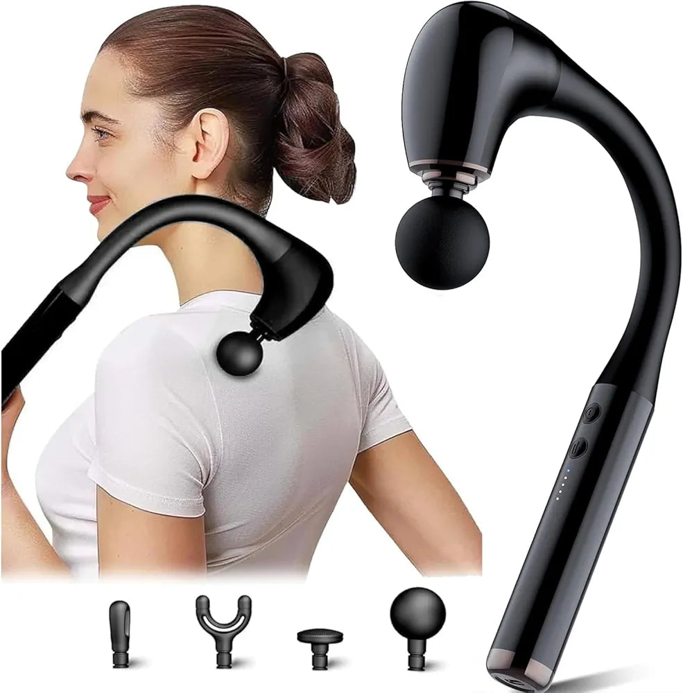 MASAŻER PISTOLETOWY MDHL MASAŻ MIĘŚNI 5 PRĘDKOŚCI 4 GŁOWICE E2570 EMAJ