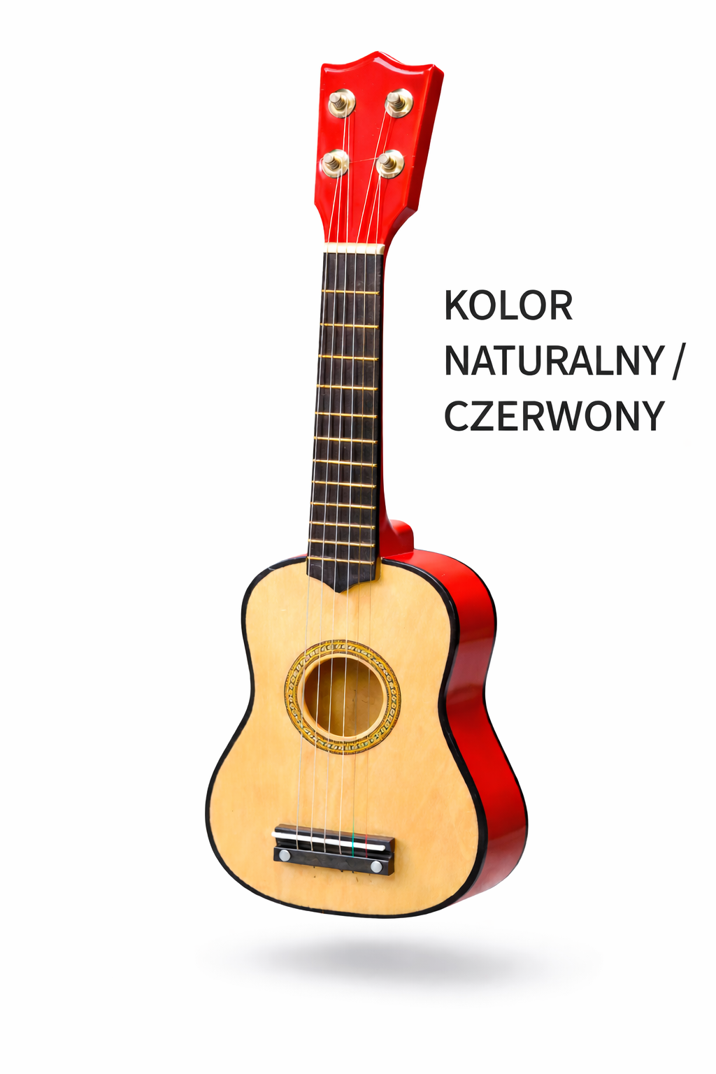 DREWNIANA GITARA 6 STRUN METALOWYCH 54 CM E1499  EMAJ