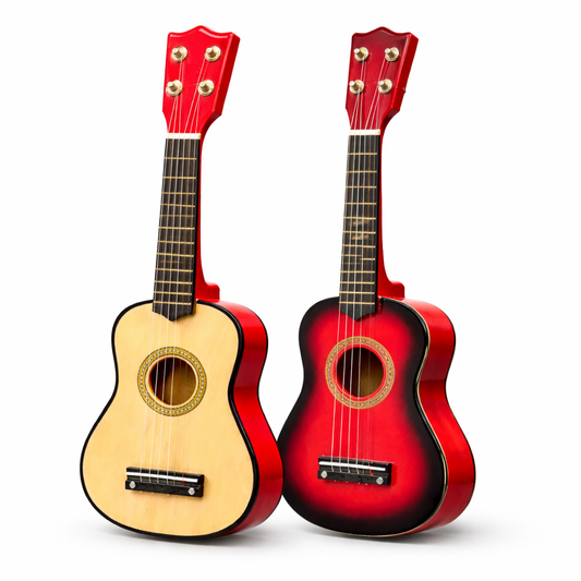 DREWNIANA GITARA 6 STRUN METALOWYCH 54 CM E1499  EMAJ
