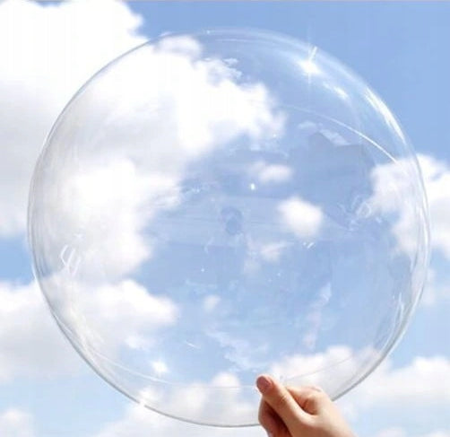 ZESTAW 50SZT BALON PRZEZROCZYSTY 20cm ZAPAS DO BALONÓW LEDOWYCH E1638 EMAJ