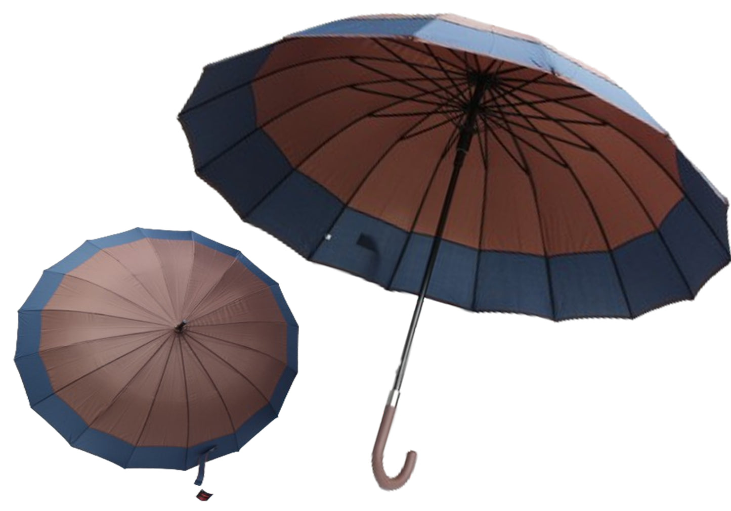 PARASOL WIELKI MOCNY ŚREDNICA 113CM 4 KOLORY 16 rozpozników E1904 EMAJ