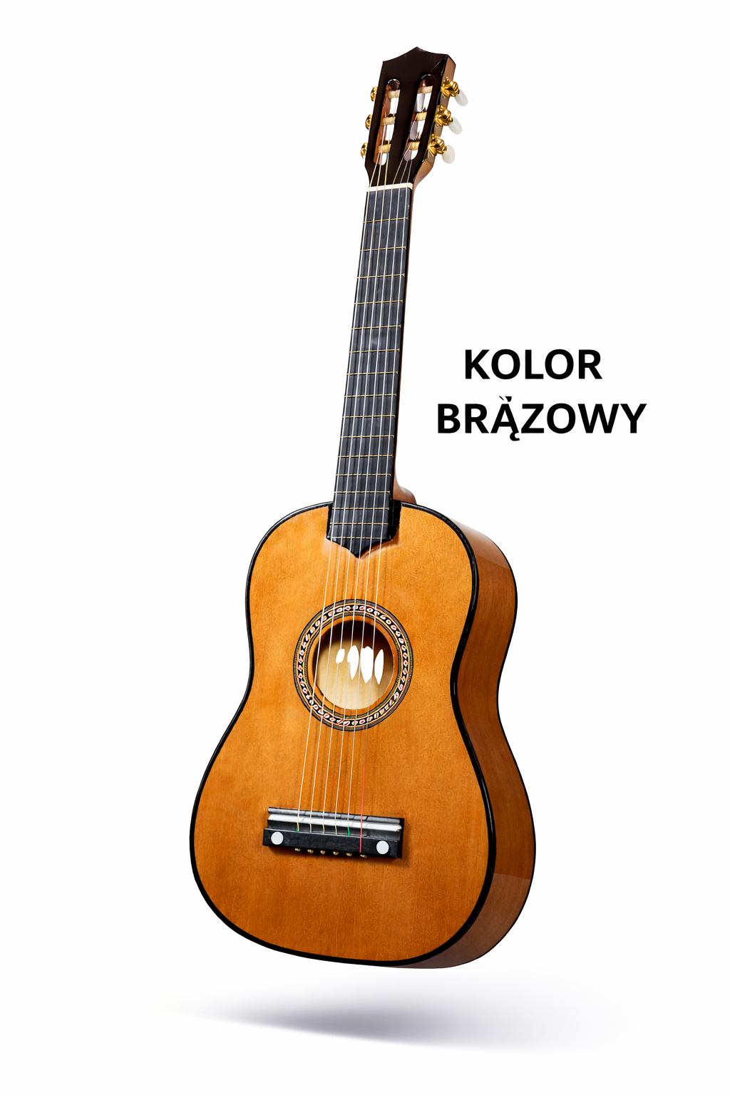 DREWNIANA GITARA 6 STRUN METALOWYCH 54 CM E1499  EMAJ