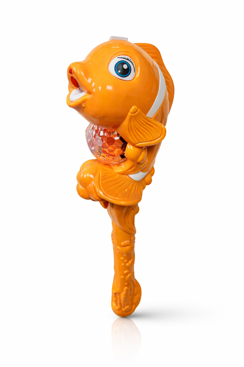 RÓŻDŻKA RYBKA NEMO Z PARĄ WODNĄ ŚWIATEŁKA LED DŹWIĘK 34CM E2477 EMAJ