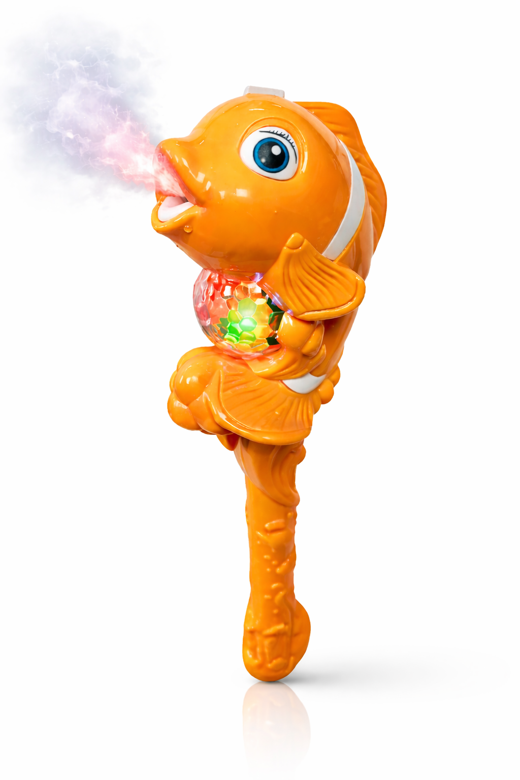 RÓŻDŻKA RYBKA NEMO Z PARĄ WODNĄ ŚWIATEŁKA LED DŹWIĘK 34CM E2477 EMAJ