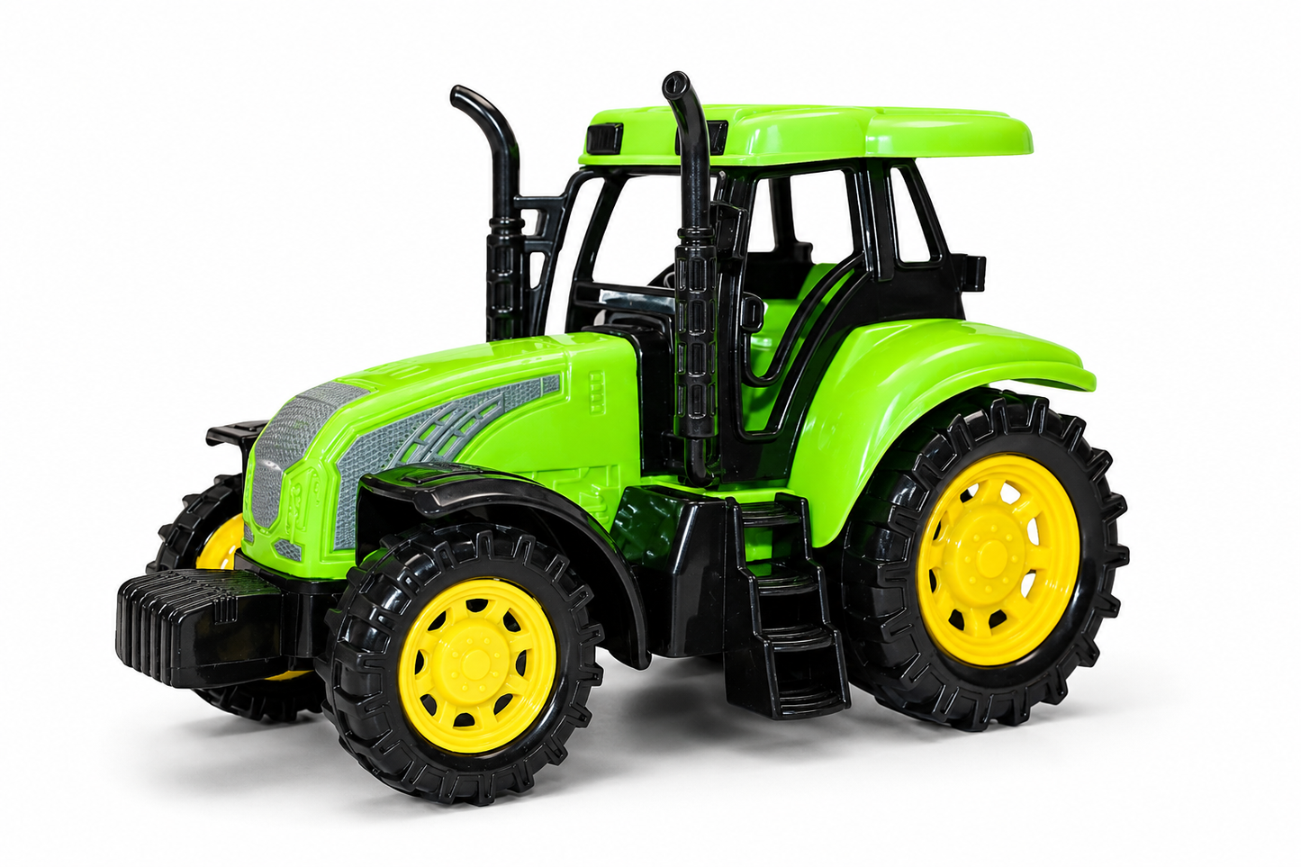 TRAKTOR Z PRZYCZEPĄ DO PRZEWOZU ZWIERZĄT ZESTAW FARMERSKI 34CM E1437 EMAJ