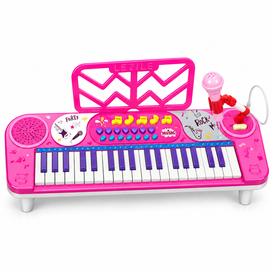 KEYBOARD DLA DZIECI 37 KLAWISZY + MIKROFON PIANINKO E2805 EMAJ