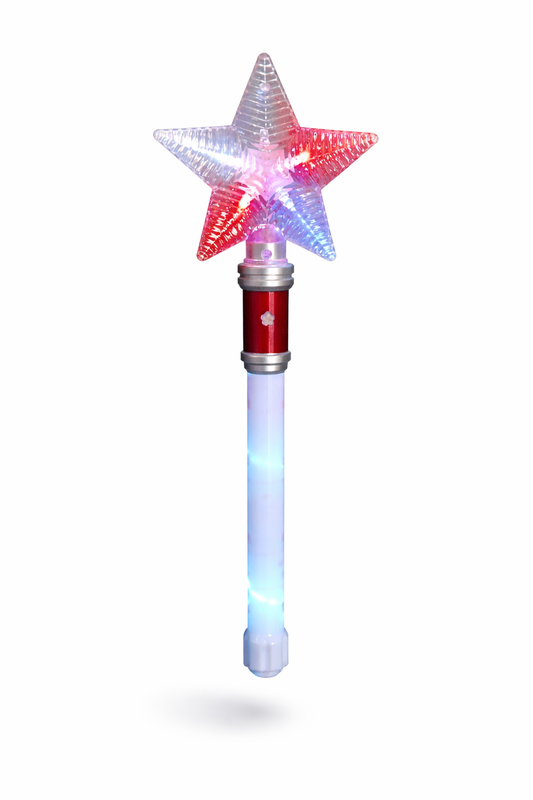 MAGICZNA RÓŻDŻKA LED KSIĘŻNICZKI 38 CM 3 TRYBY ŚWIECENIA BATERIE W ZESTAWIE GWIAZDA E1171 EMAJ