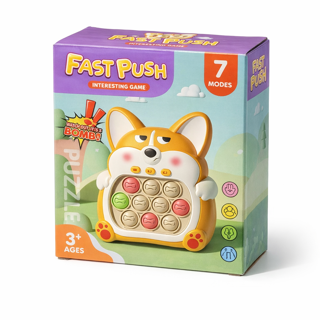 INTERAKTYWNA GRA POPIT PIES CORGI SENSORYCZNA ZABAWKA EDUKACYJNA E2304 EMAJ