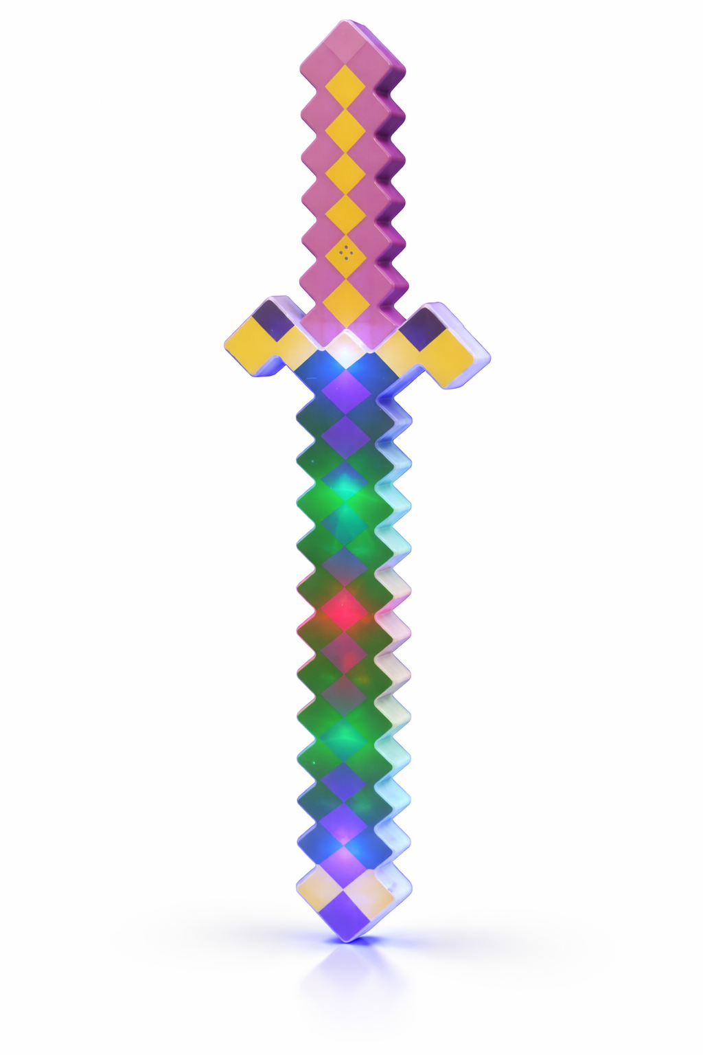 MIECZ LED PIXELOWY ŚWIECĄCY KWADRATY DŹWIĘK 632CM E0905 EMAJ