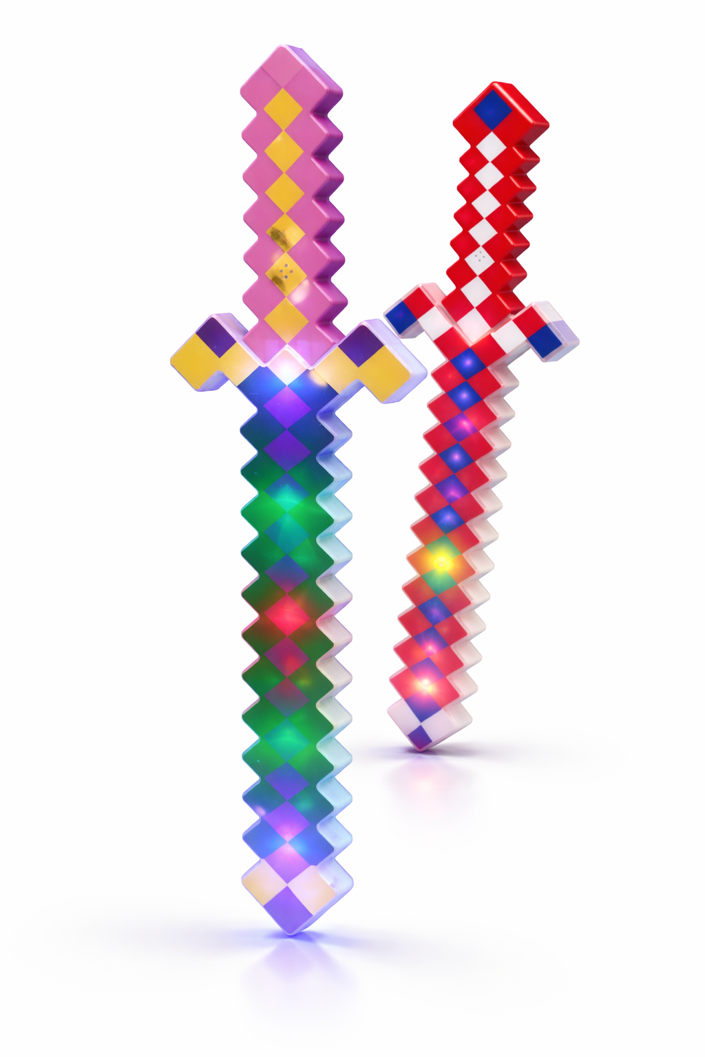MIECZ LED PIXELOWY ŚWIECĄCY KWADRATY DŹWIĘK 632CM E0905 EMAJ