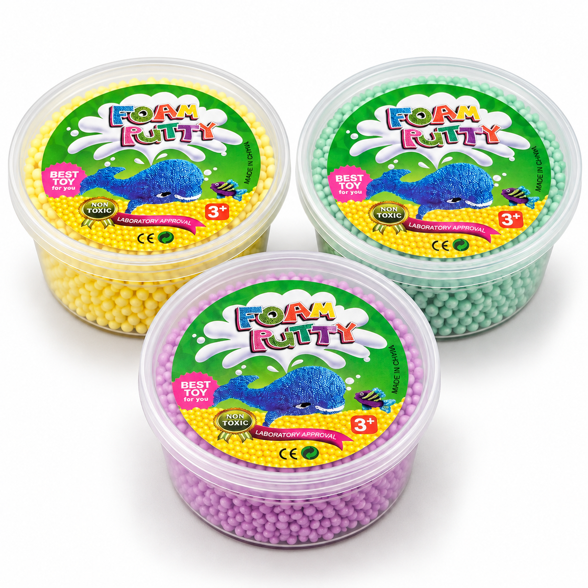PIANKOLINA KULKOWA FOAM PUTTY MASA PLASTYCZNA SENSORYCZNA 8cm E0357 EMAJ