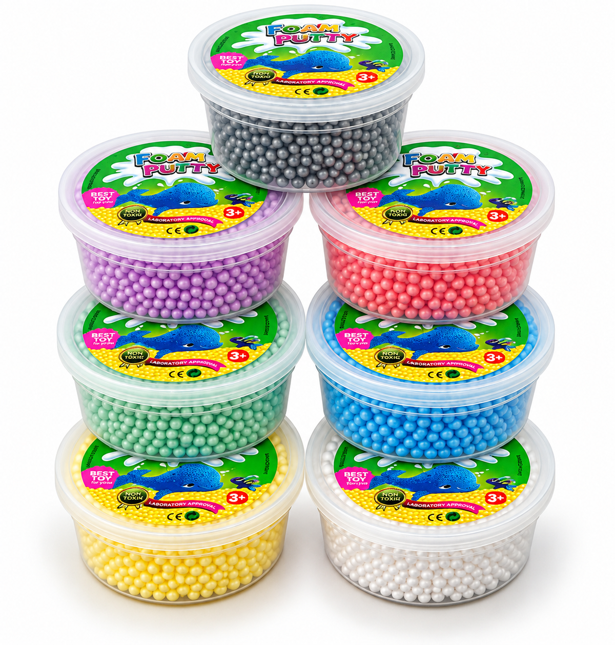 PIANKOLINA KULKOWA FOAM PUTTY MASA PLASTYCZNA SENSORYCZNA 8cm E0357 EMAJ