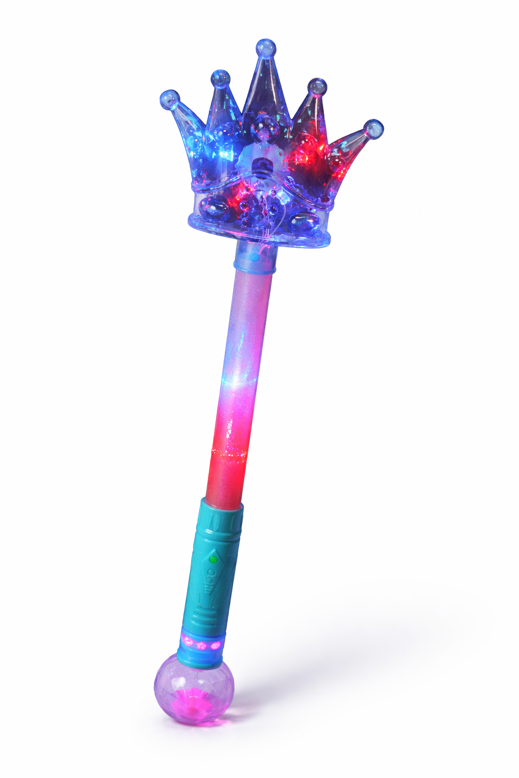 RÓŻDŻKA ŚWIECĄCA KORONA EFEKT KULI DISCO 52cm BEZ DŹWIĘKU 52cm E1507 EMAJ