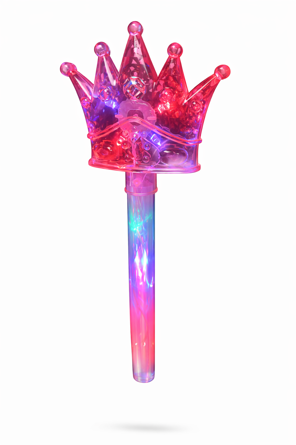 RÓŻDŻKA ŚWIECĄCA KORONA EFEKT KULI DISCO 52cm BEZ DŹWIĘKU 52cm E1507 EMAJ
