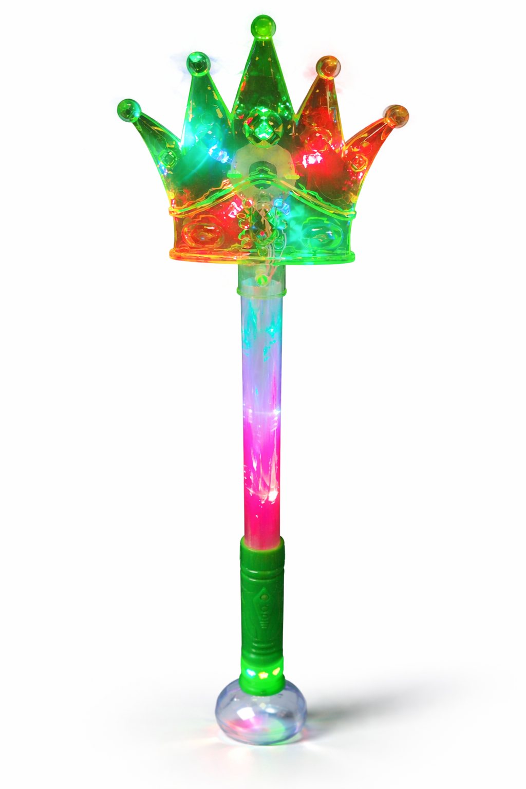 RÓŻDŻKA ŚWIECĄCA KORONA EFEKT KULI DISCO 52cm BEZ DŹWIĘKU 52cm E1507 EMAJ