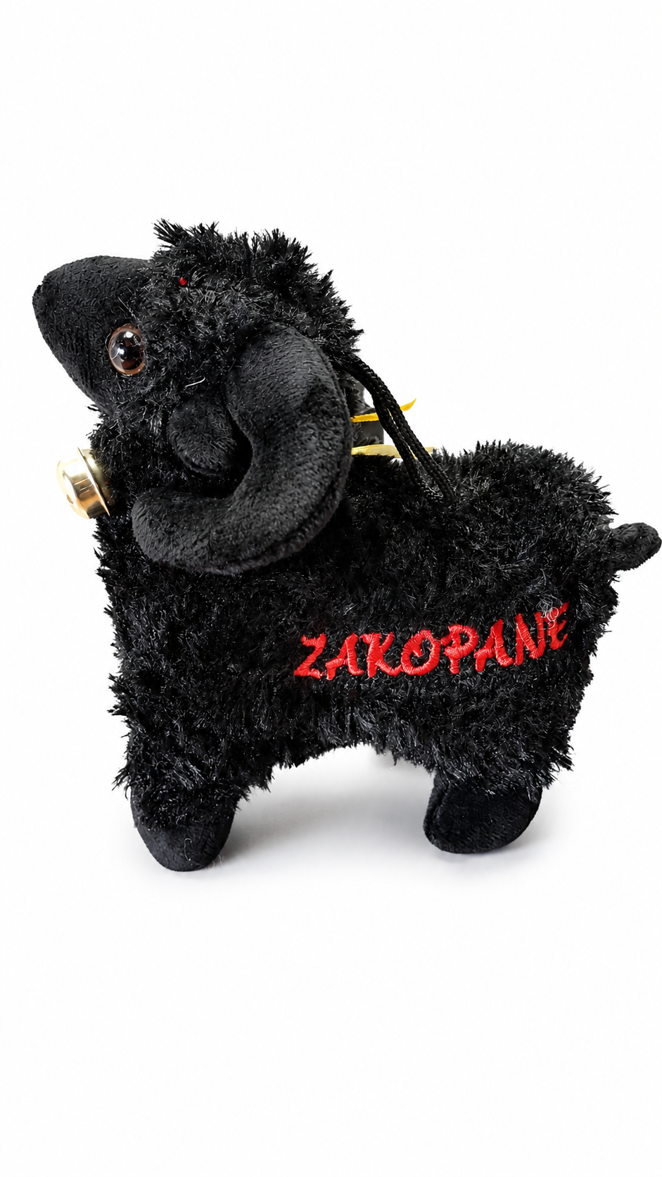 MASKOTKA CZARNA OWIECZKA BECZĄCA Z NAPISEM ZAKOPANE 17CM OWCA E2790 EMAJ