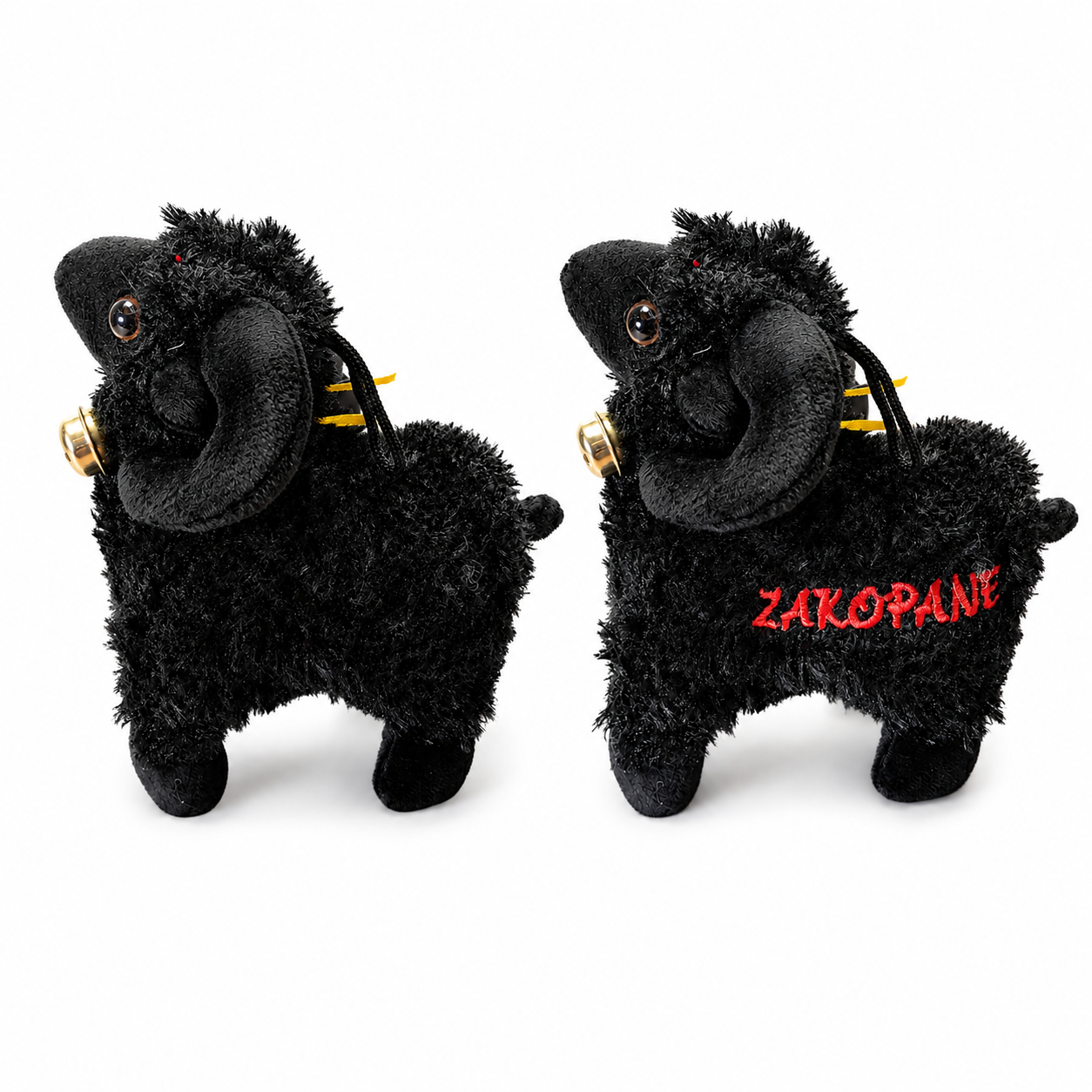 MASKOTKA CZARNA OWIECZKA BECZĄCA Z NAPISEM ZAKOPANE 17CM OWCA E2790 EMAJ