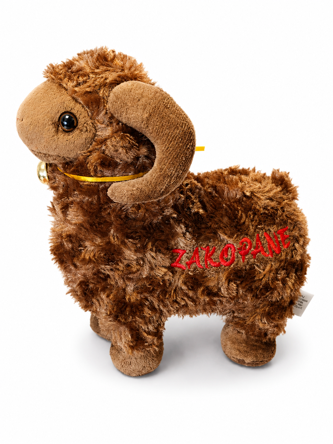 MASKOTKA OWCA BRĄZOWA 25CM Z NAPISEM ZAKOPANE BECZĄCA OWIECZKA E2787 EMAJ