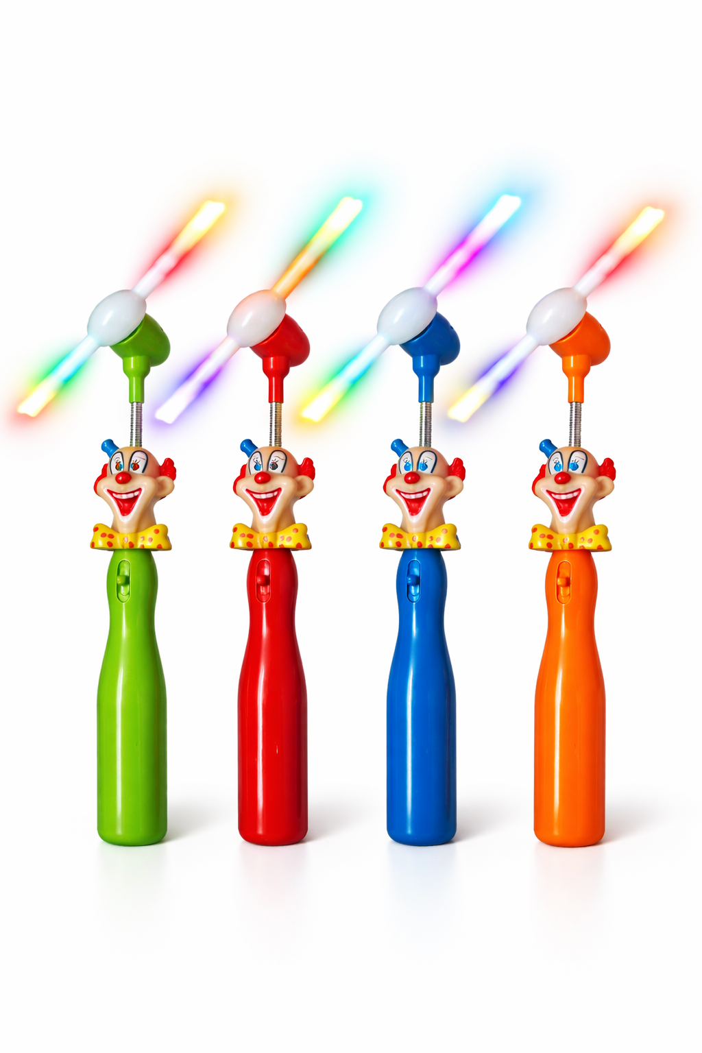ŚWIECĄCY WIATRACZEK LED KLAUN Z CYRKU 24cm MUZYKA + ŚWIATŁO E2612 EMAJ
