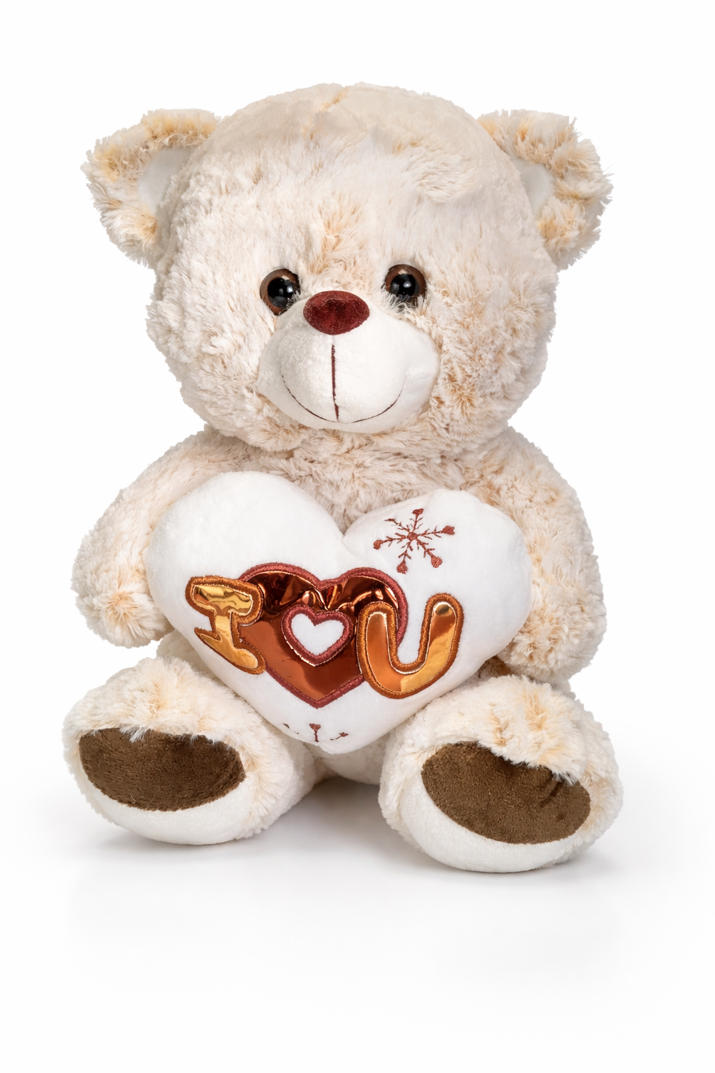 MIŚ PLUSZOWY 32CM SERCE I LOVE YOU 2 KOLORY PRZYTULAK NA PREZENT E2503 EMAJ