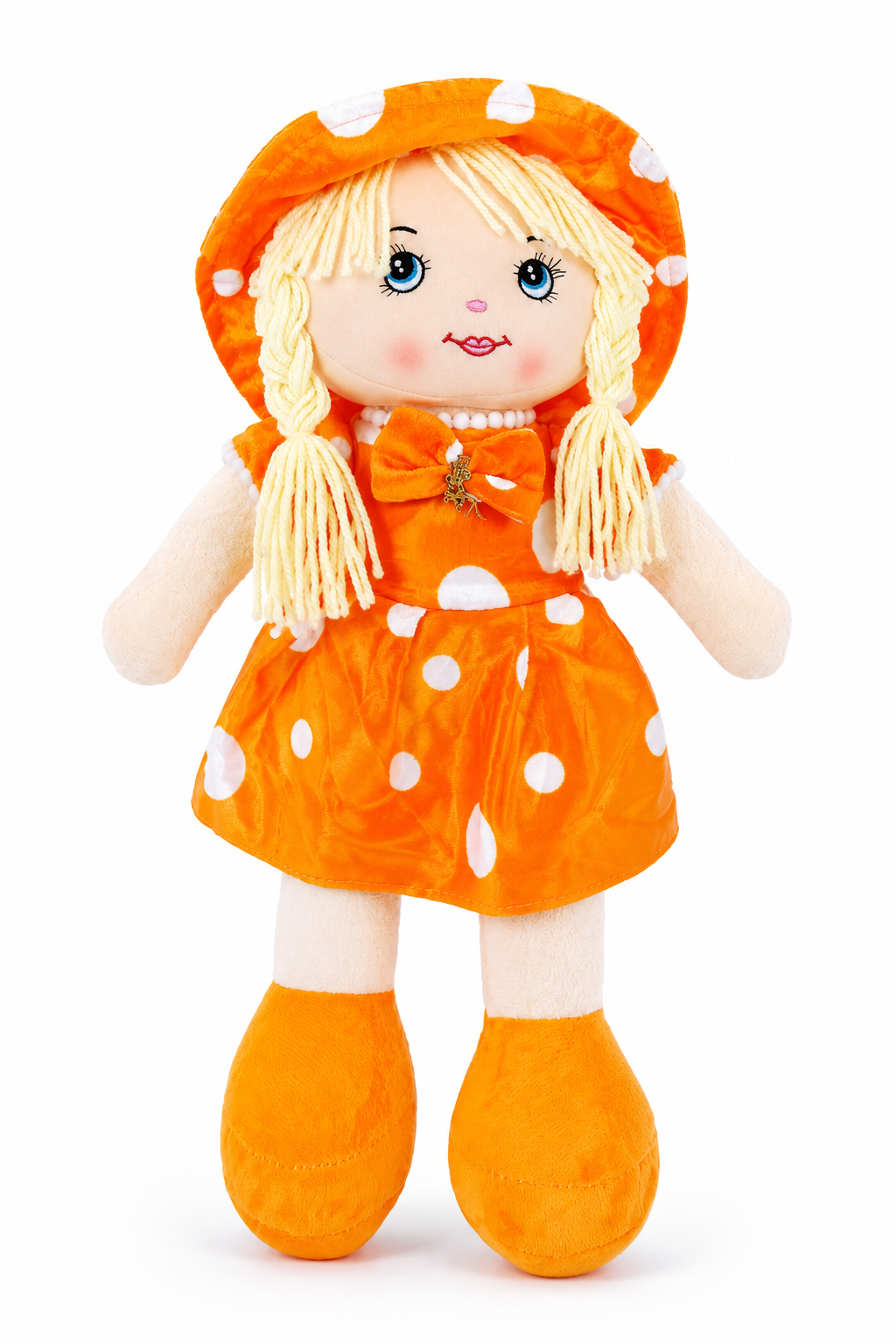 LALKA SZMACIANA ZOSIA LUB HANIA WELUROWA PRZYTULANKA 42CM E2252 EMAJ