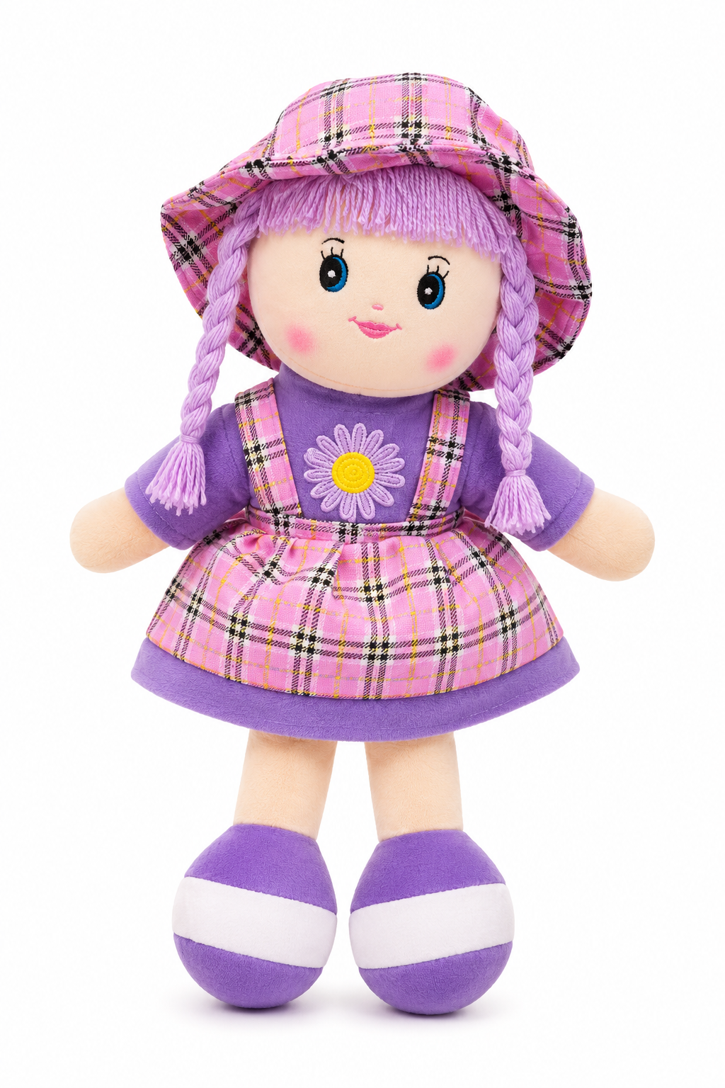 LALKA SZMACIANA EMILKA SUKIENKA KRATKA 39CM MASKOTKA PRZYTULANKA E2259 EMAJ