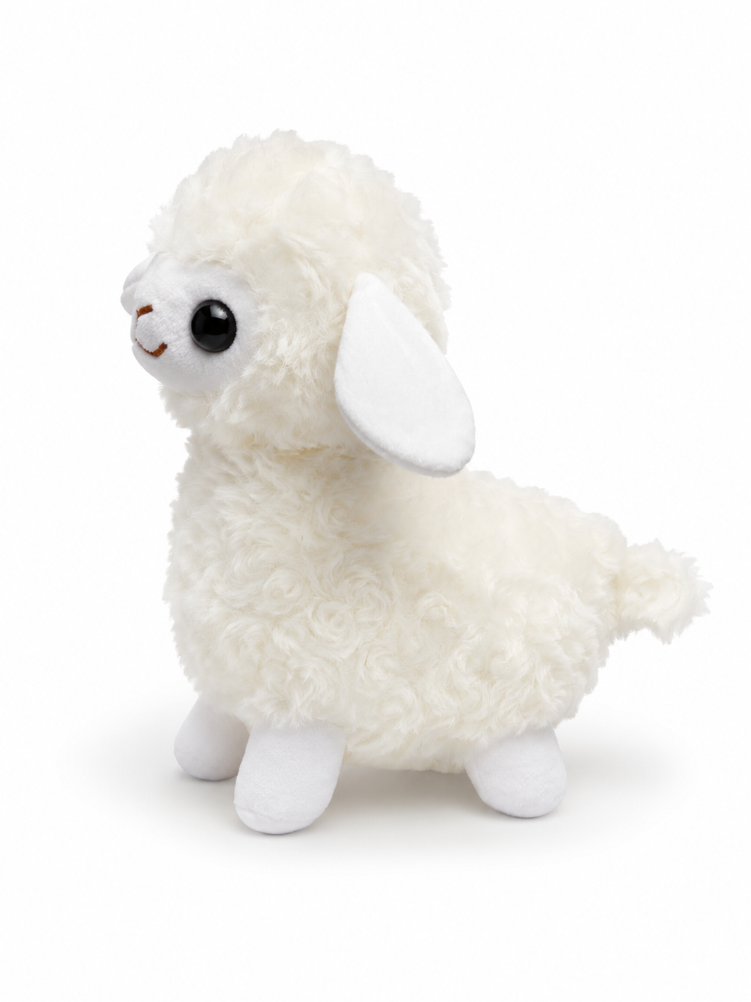 MASKOTKA ALPAKA KREMOWA OWCA PLUSZOWA PRZYTULANKA LAMA 24CM E2219 EMAJ