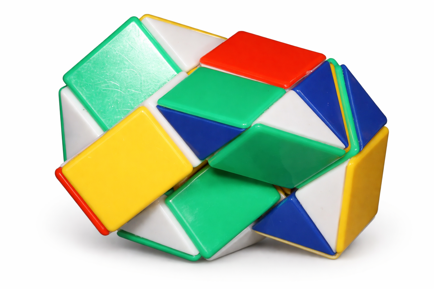 UKŁADANKA SNAKE CUBE MAGICZNY WĄŻ 3D LOGICZNA KOSTKA ANTYSTRESOWA E0127 EMAJ