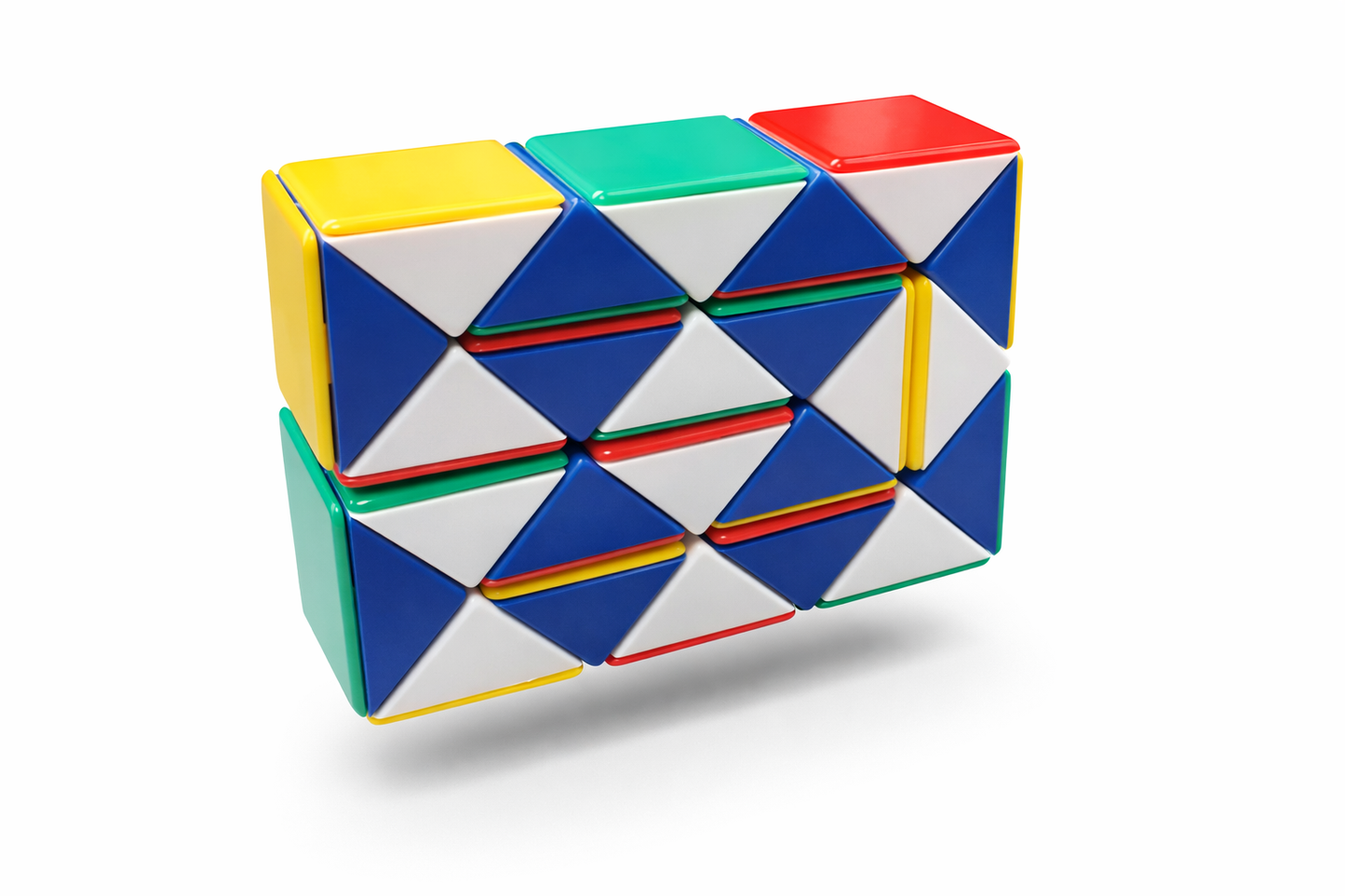 UKŁADANKA SNAKE CUBE MAGICZNY WĄŻ 3D LOGICZNA KOSTKA ANTYSTRESOWA E0127 EMAJ