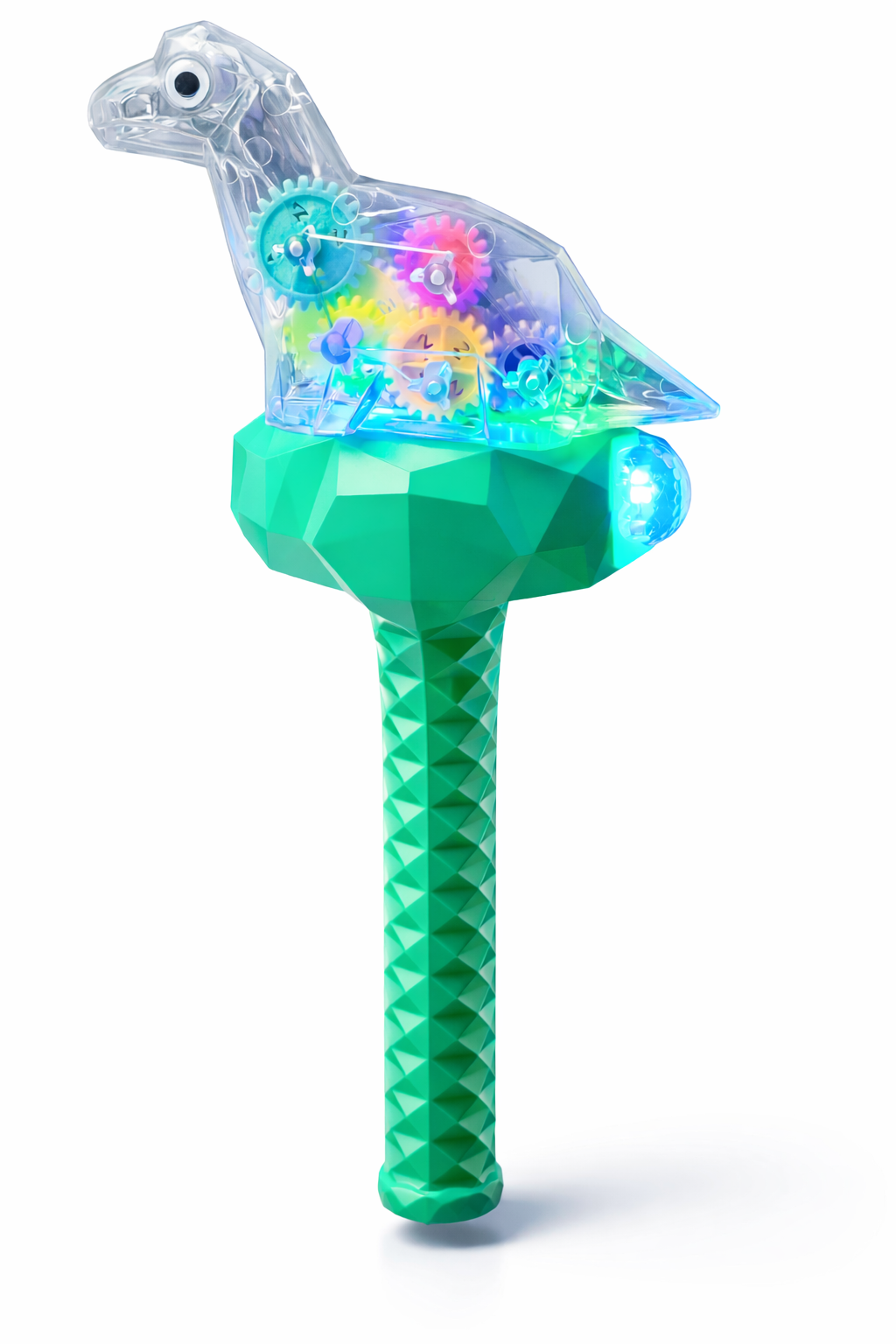 RÓŻDŻKA DINOZAUR LED – ŚWIECI, GRA I ROBI EFEKT KULI DISCO! 30CM E2480 EMAJ