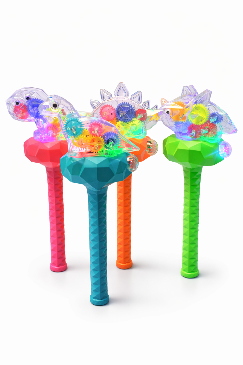 RÓŻDŻKA DINOZAUR LED – ŚWIECI, GRA I ROBI EFEKT KULI DISCO! 30CM E2480 EMAJ