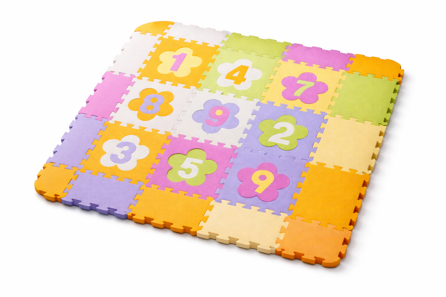 MATA PIANKOWA PUZZLE 114X114C DYWAN RÓŻNE WZORY ZWIERZĄTKA CYFRY E1989 EMAJ