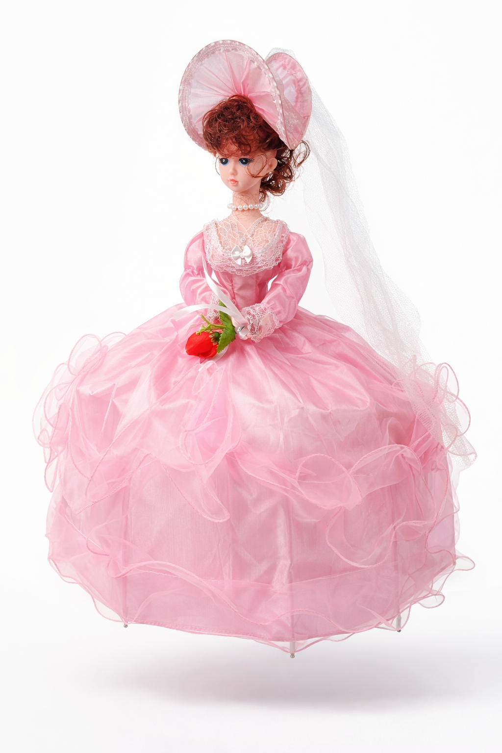 Lalka w stylu Wiktoriańskim piękna melodia kula disco led 58 cm E0631 EMAJ