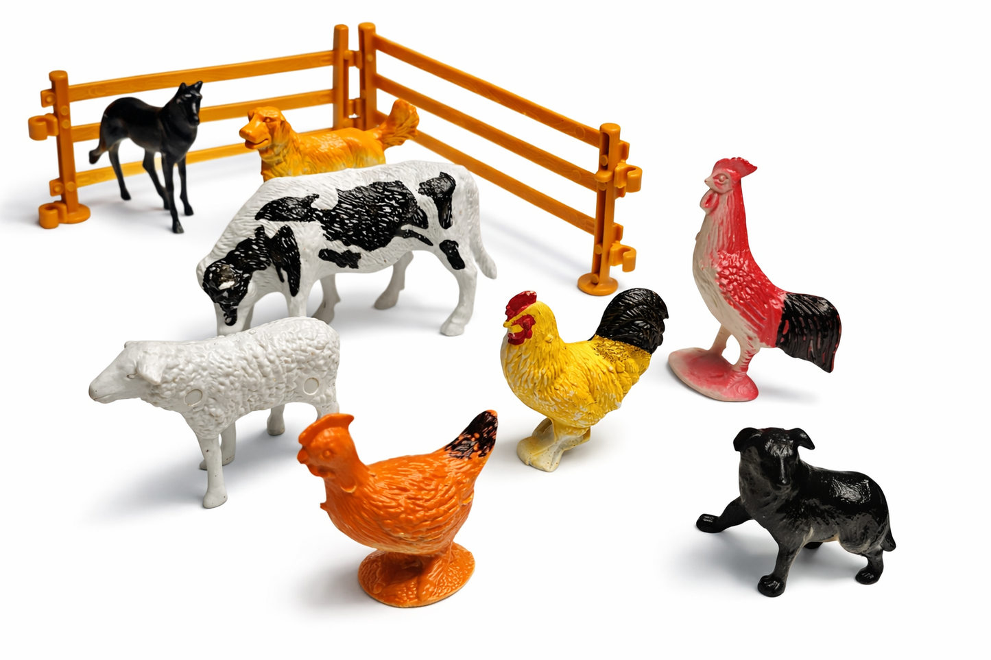 MINI FARMA -ZESTAW FIURKI ZWIERZĄTEK + OGRODZENIE E1459 EMAJ