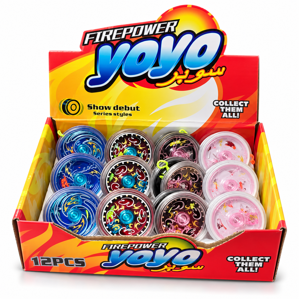 ŚWIECĄCE JOJO LED 6CM 4 KOLORY JO-JO GADŻET E1688 EMAJ
