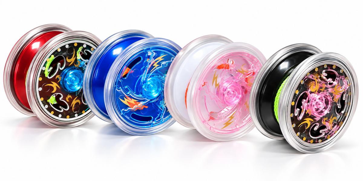 ŚWIECĄCE JOJO LED 6CM 4 KOLORY JO-JO GADŻET E1688 EMAJ