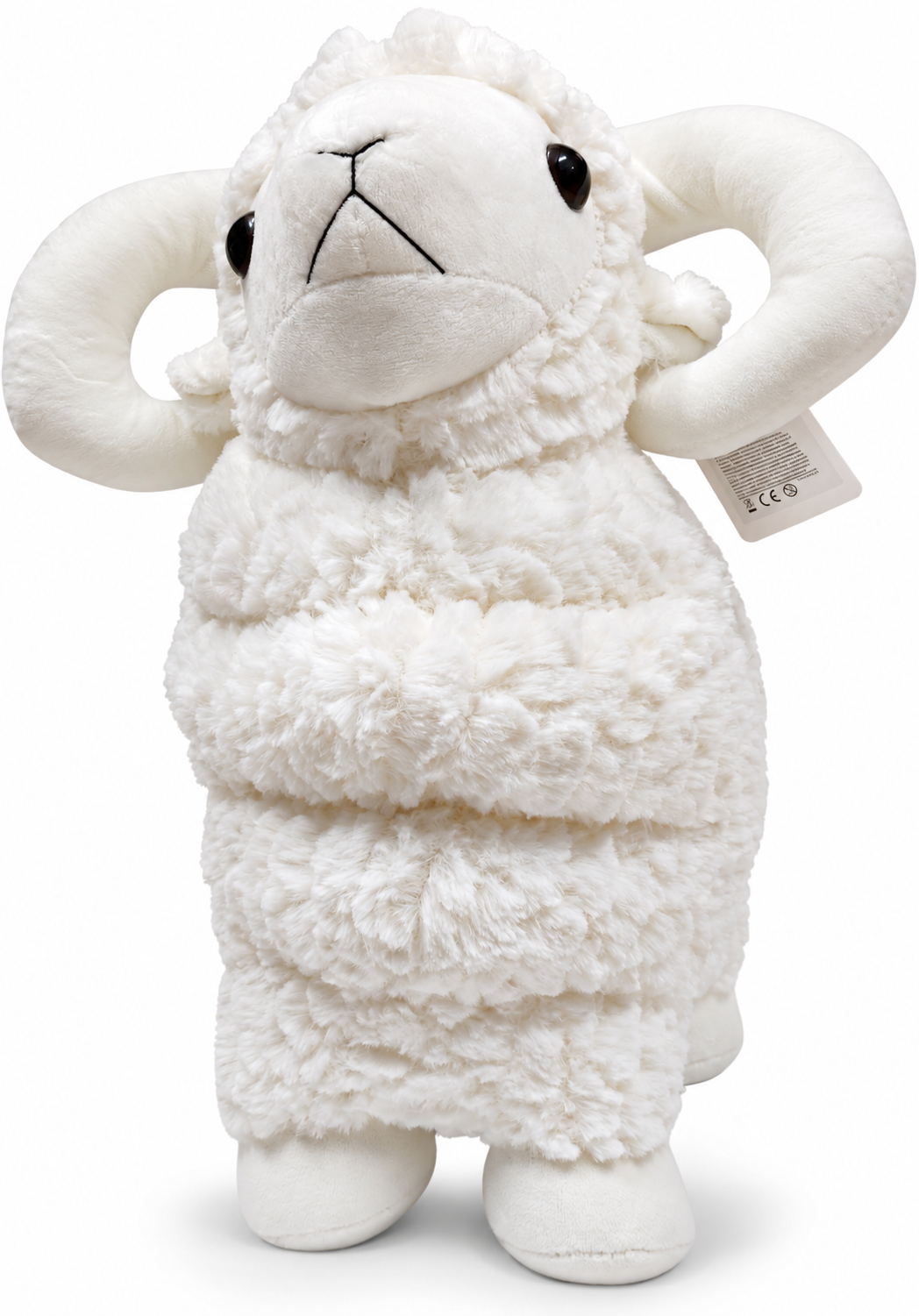 OWIECZKA BARANEK MASKOTKA OWCA BECZĄCA 30CM BRĄZ KREMOWA BIAŁA E2221 EMAJ