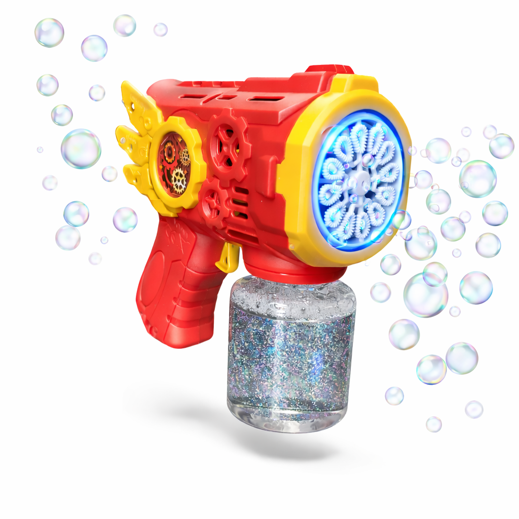 MEGA PISTOLET DO BANIEK MYDLANYCH LED AUTOMAT BAŃKI + PŁYN E2303 EMAJ