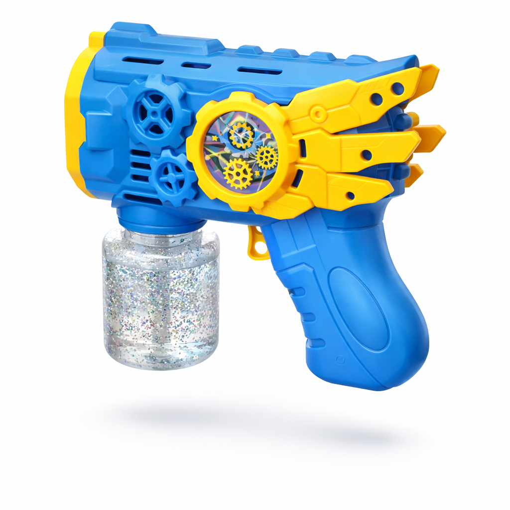 MEGA PISTOLET DO BANIEK MYDLANYCH LED AUTOMAT BAŃKI + PŁYN E2303 EMAJ