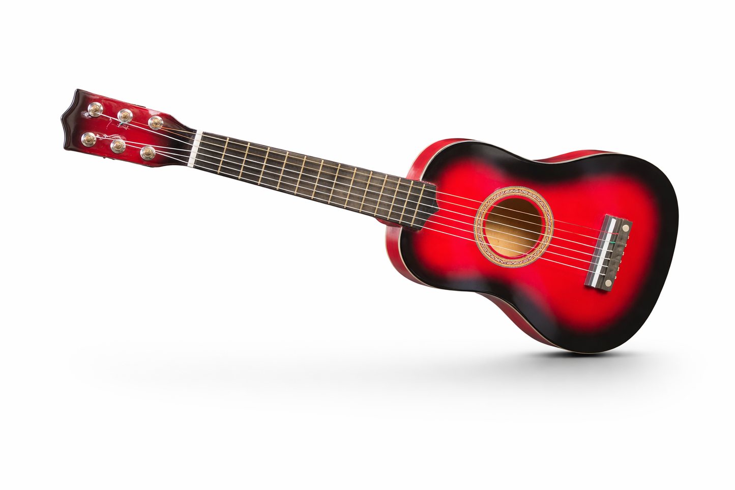 DREWNIANA GITARA 6 STRUN METALOWYCH 54 CM E1499  EMAJ